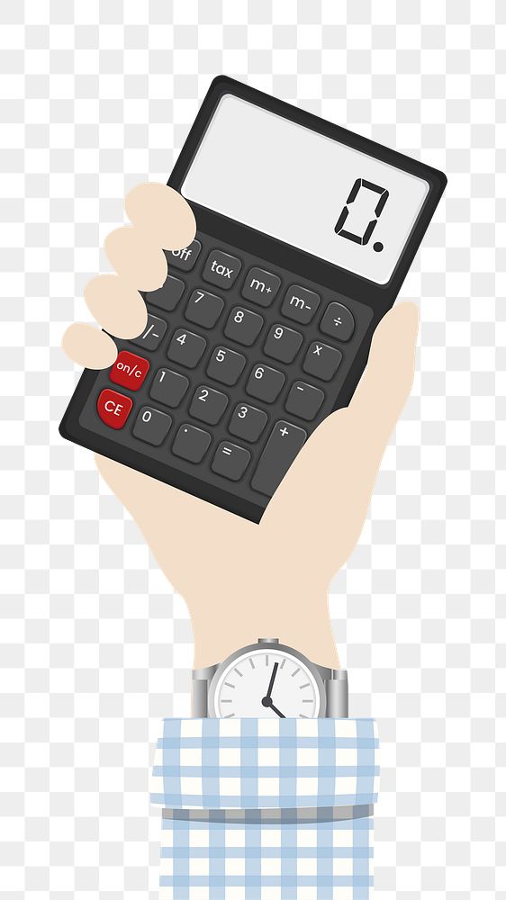 Calculator png illustration, transparent background