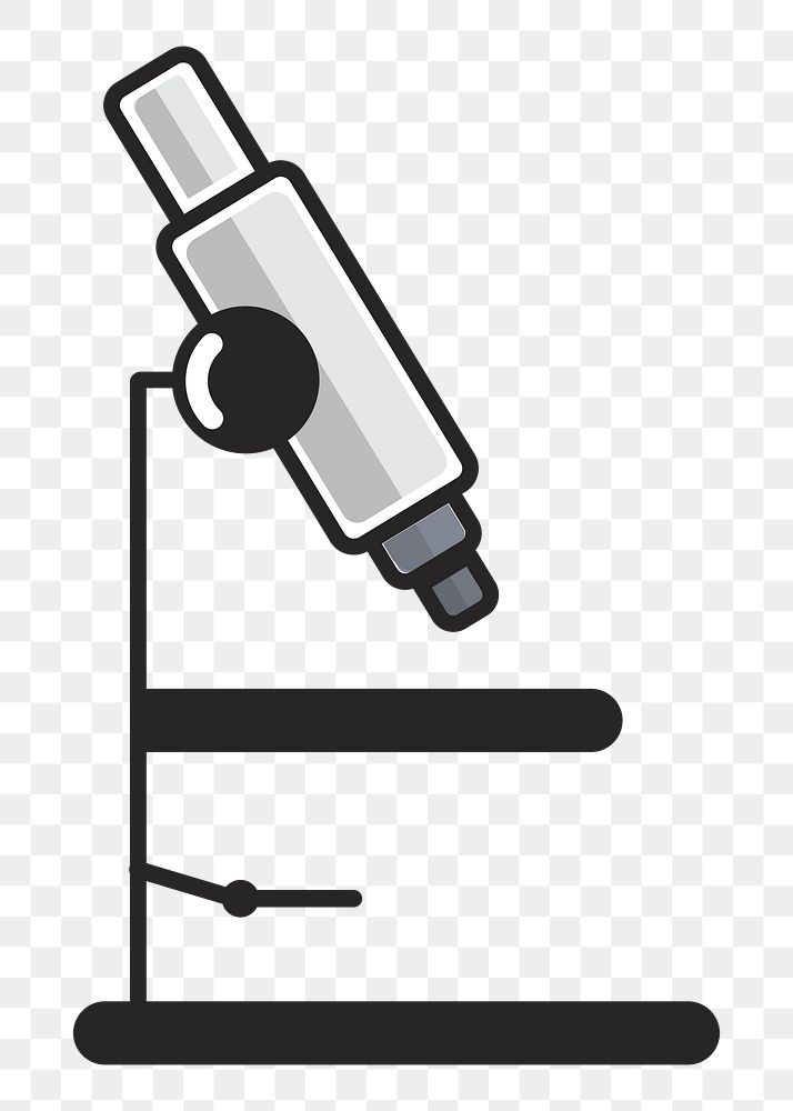 Microscope png illustration, transparent background