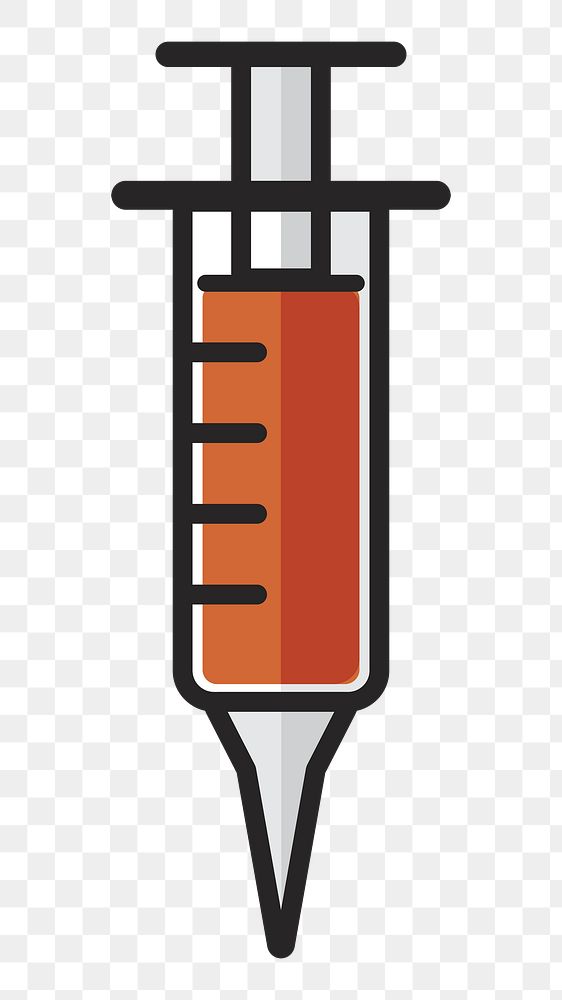 Syringe png illustration, transparent background