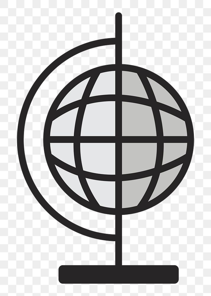 Globe ball png illustration, transparent background