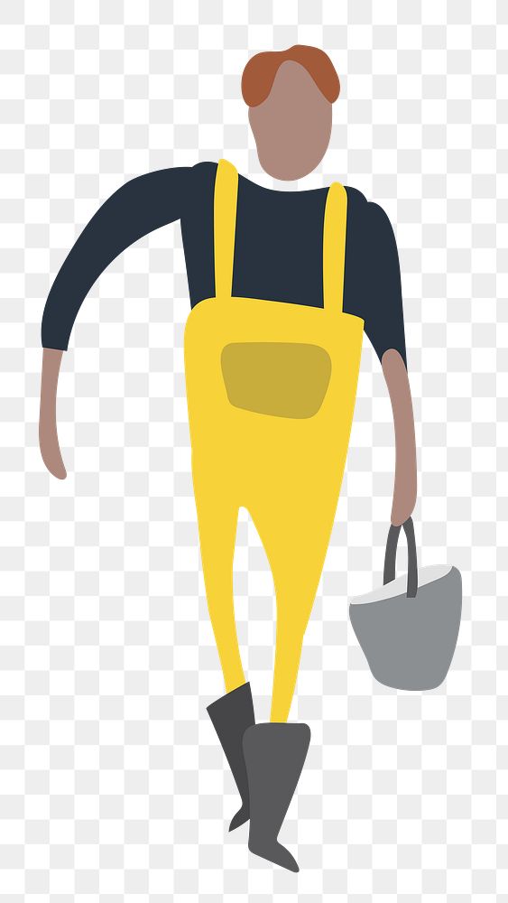 Fishing png illustration, transparent background