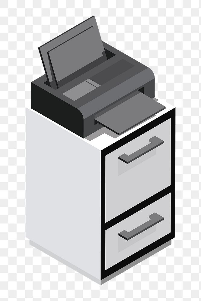 Png office printer area illustration, transparent background