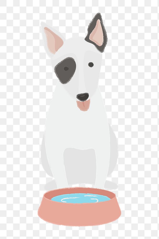 Png Bull Terrier dog  sticker, transparent background