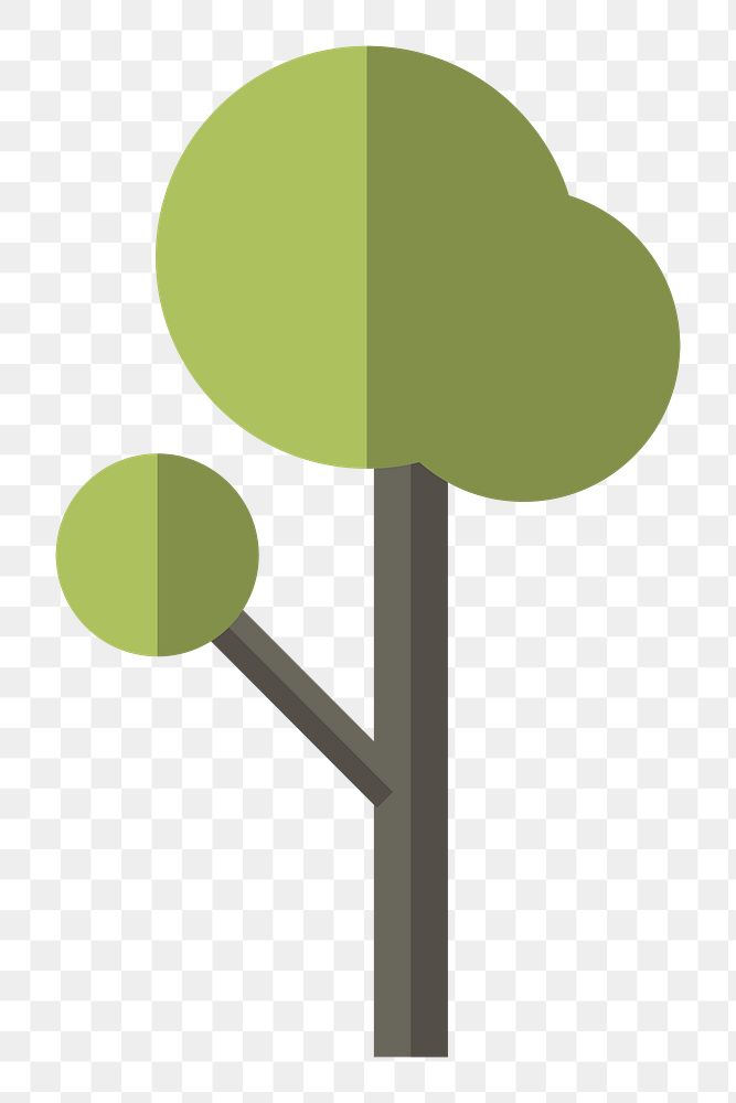 Geometric tree  png, transparent background