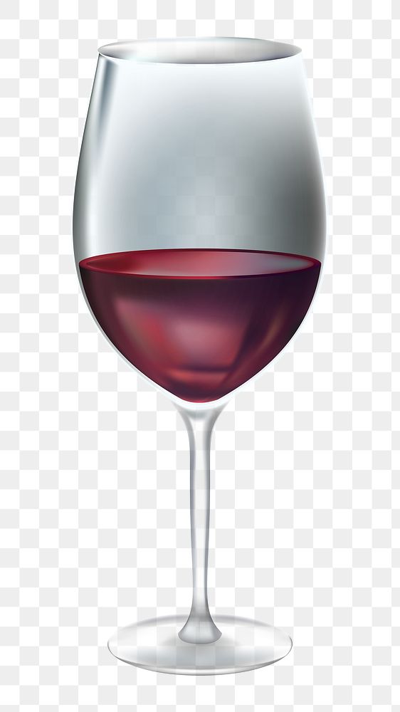 Wine glass png, transparent background