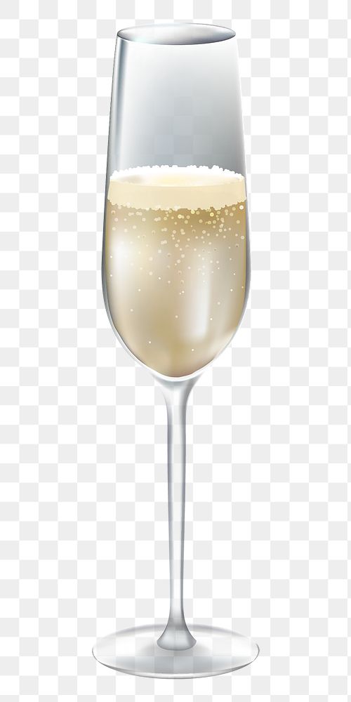 Champagne glass png, transparent background