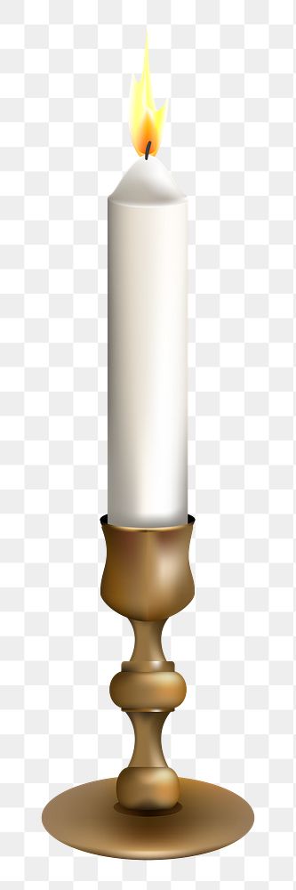 Candle png, transparent background