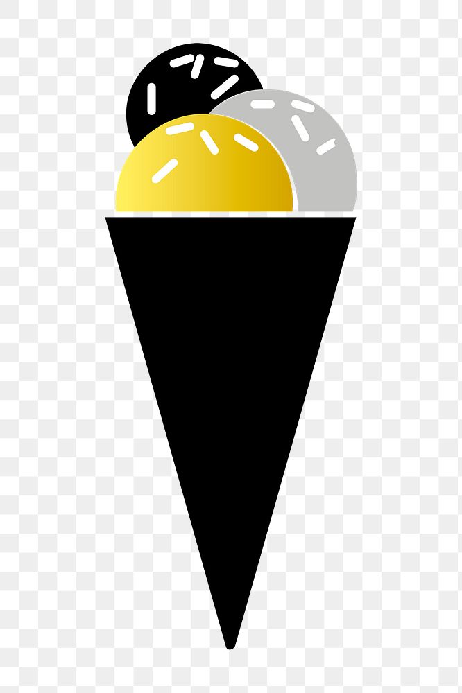 Png fancy ice cream illustration, transparent background