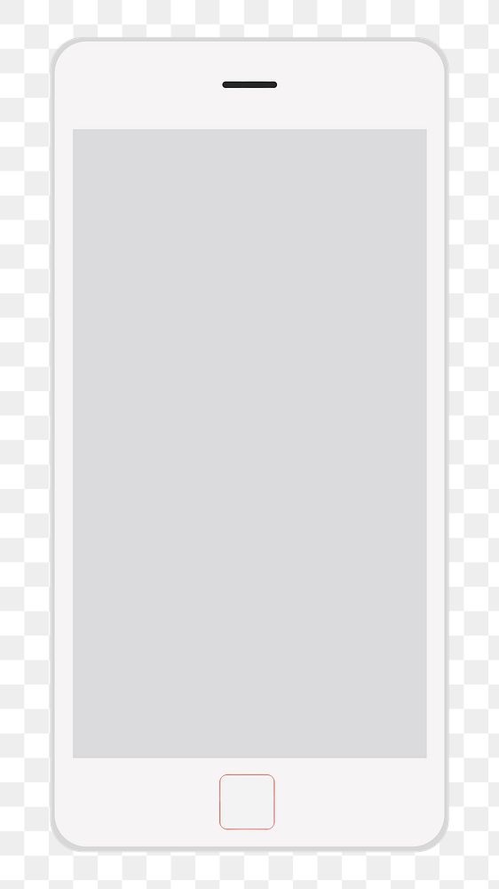 Mobile phone png 3d illustration, transparent background