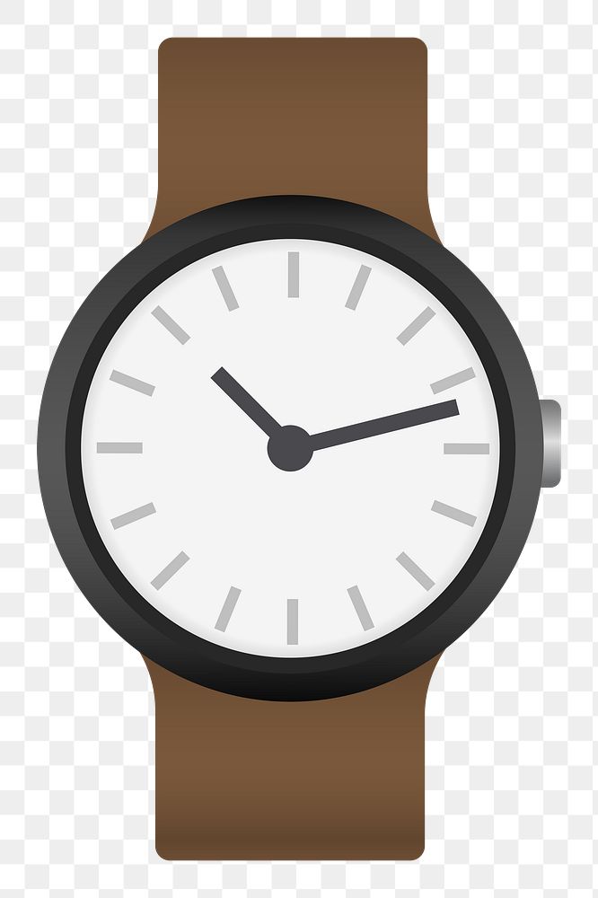 Wristwatch png illustration, transparent background