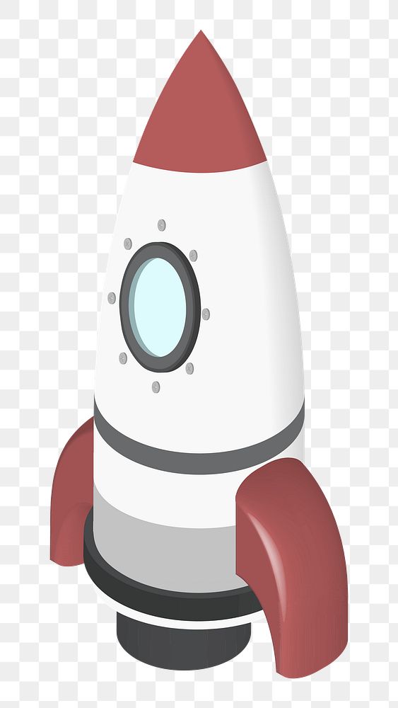 Rocket png illustration, transparent background