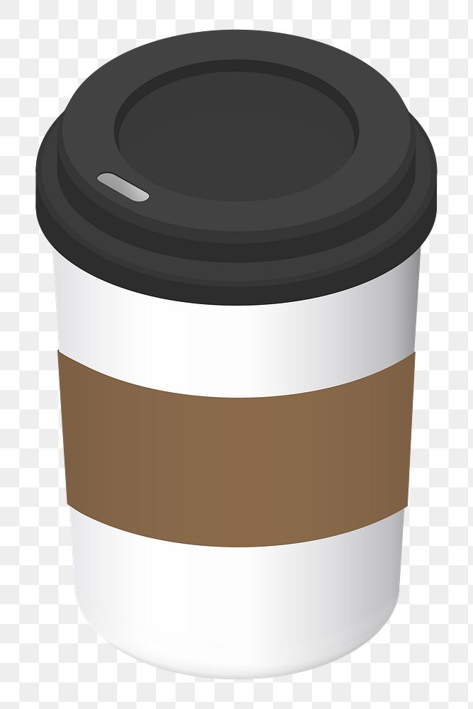 Coffee cup png illustration, transparent background