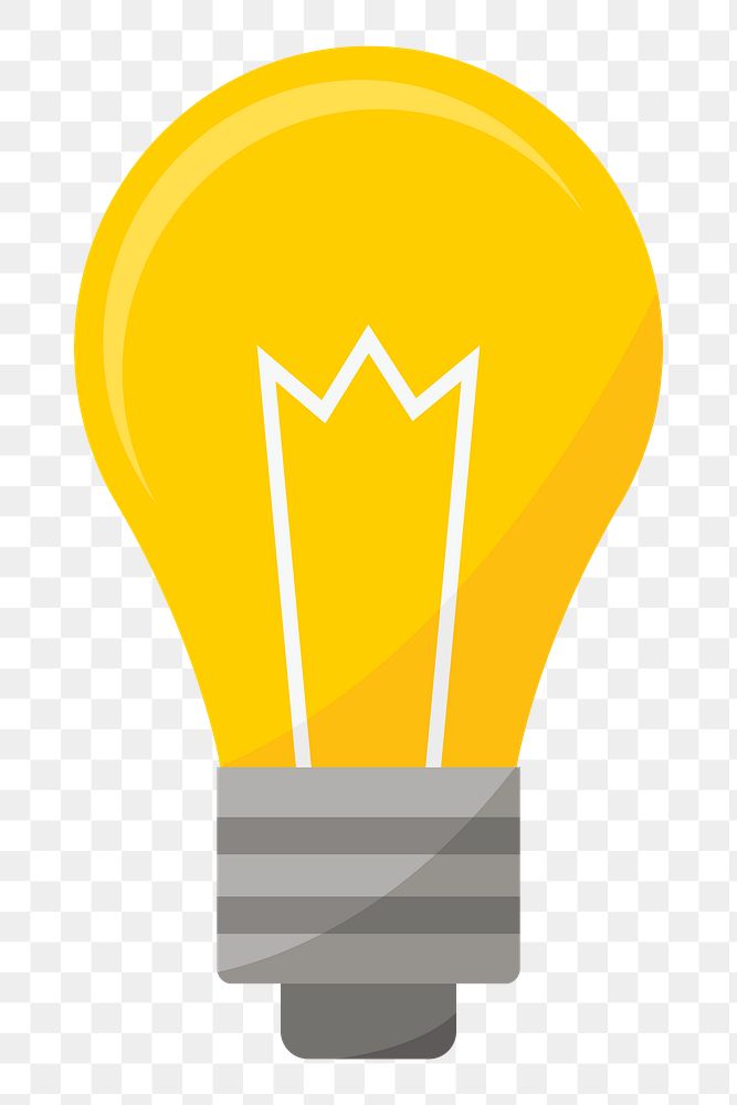 PNG Light bulb icon graphic illustration sticker, transparent background