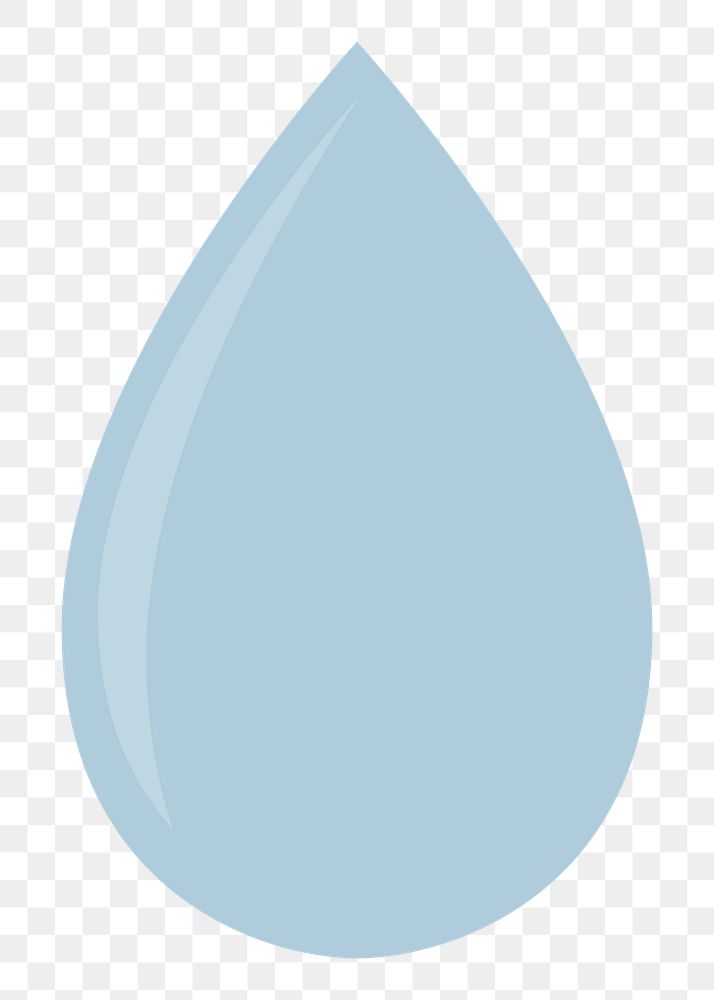PNG Water drop icon graphic illustration sticker, transparent background
