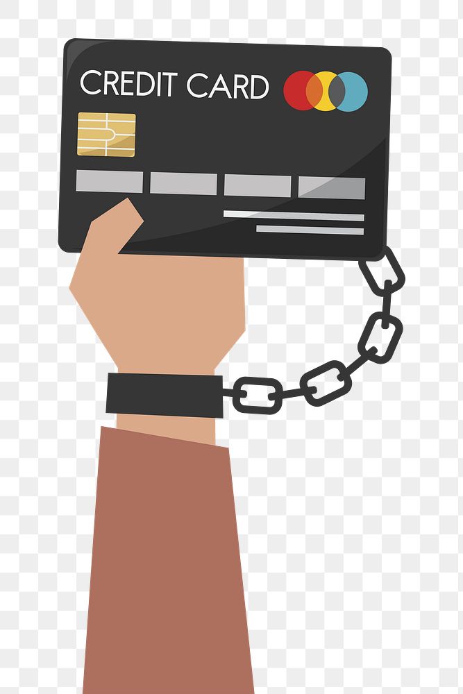 Credit card fraud png, transparent background
