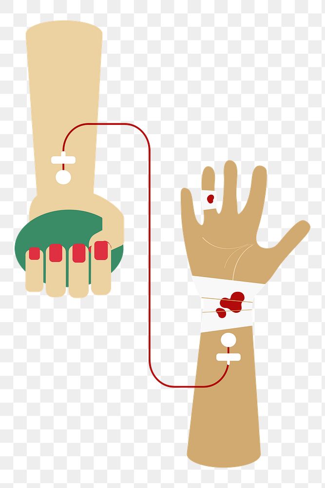 Blood transfusion png, transparent background