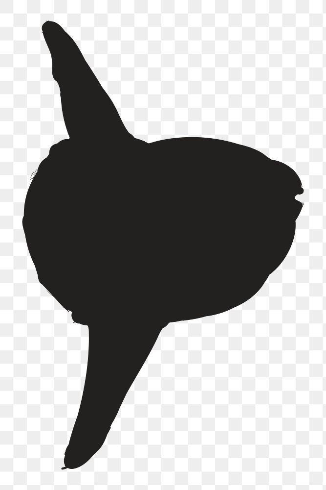 Png whale silhouette, transparent background