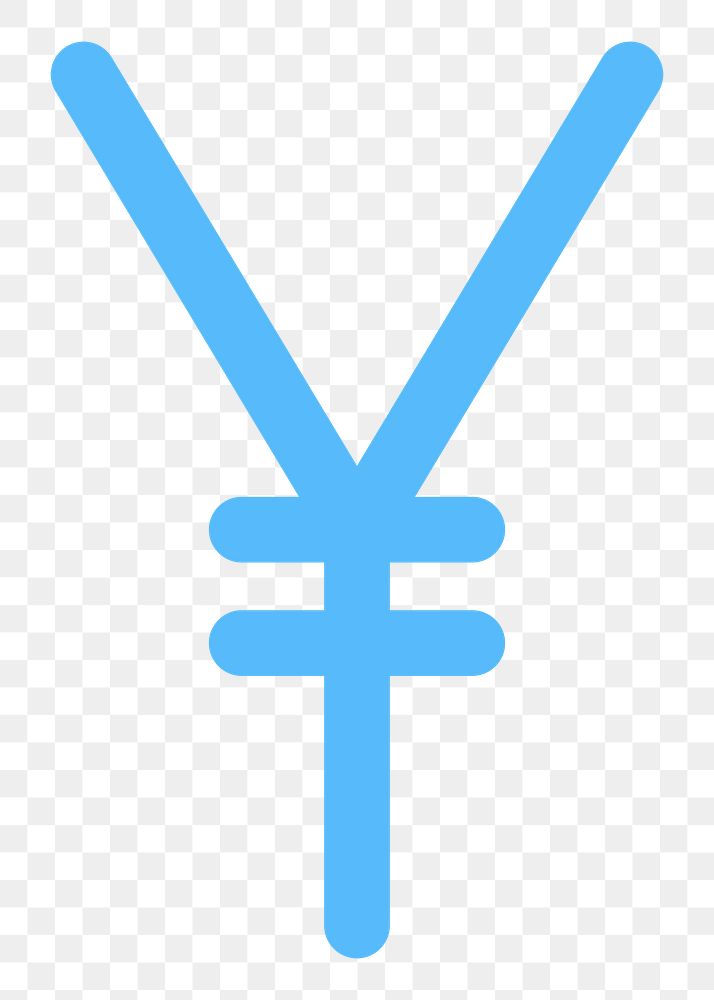 PNG Japanese yen currency money symbol transparent background