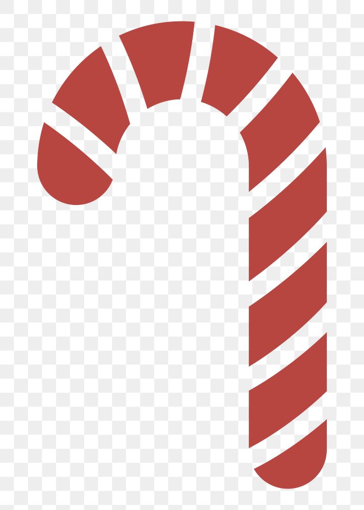 PNG Christmas candy cane decoration icon illustration sticker, transparent background