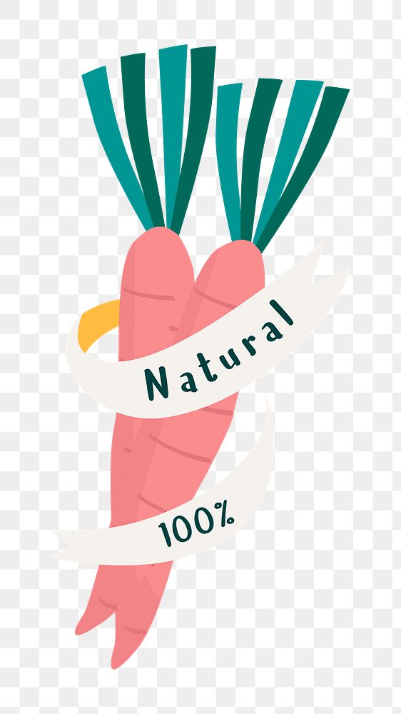 Png natural fresh food sticker, transparent background