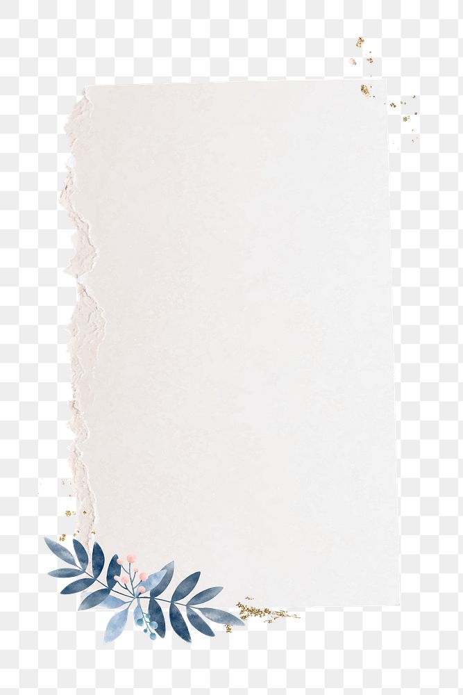 Leaf notepaper png, transparent background