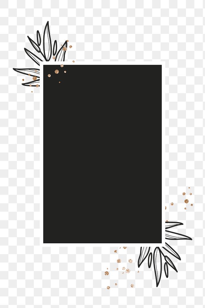 Black png badge, transparent background