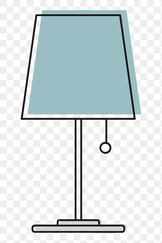 Desk lamp png illustration, transparent background