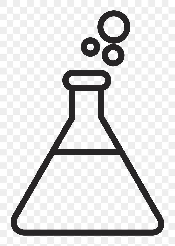 Chemical flask   png icon, transparent background