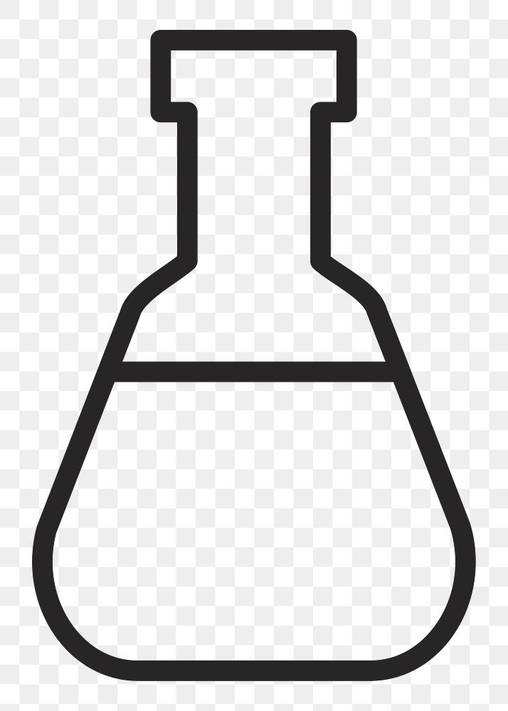 Chemical flask   png icon, transparent background