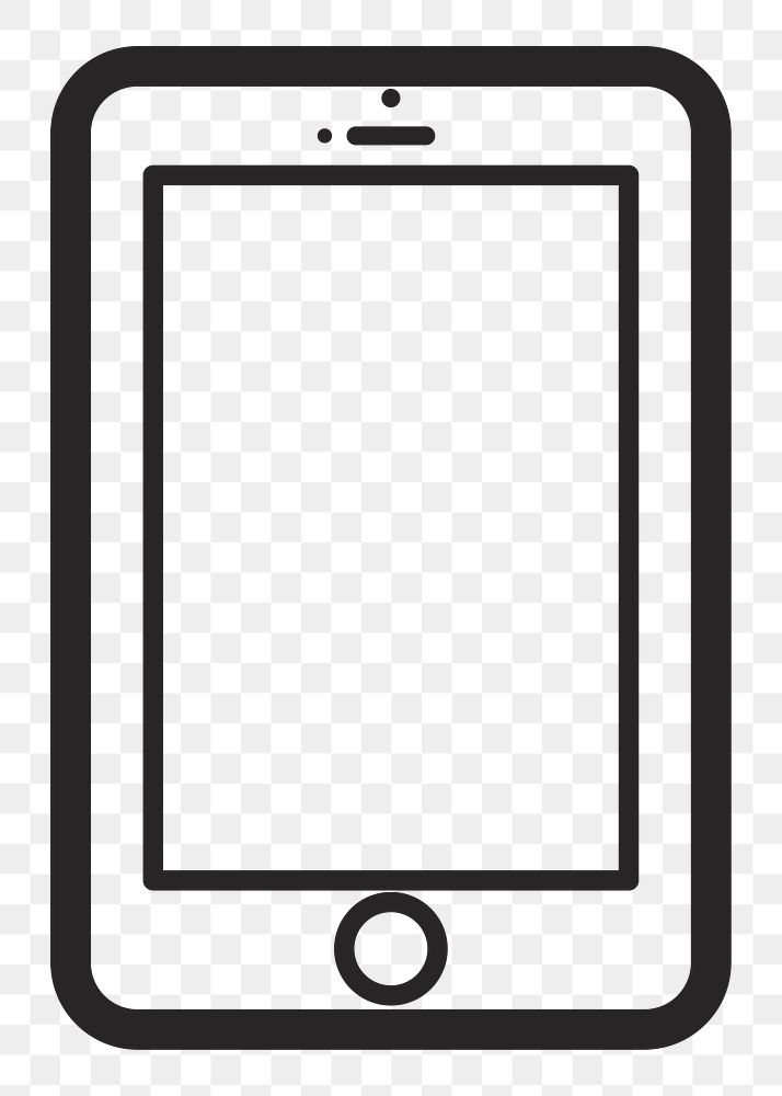 Mobile phone   png icon, transparent background