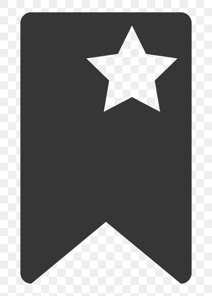 Website favorite star   png icon, transparent background