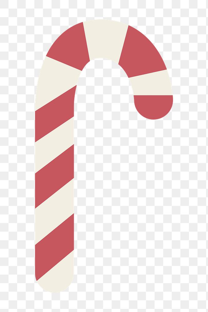 Candy cane png icon, transparent background