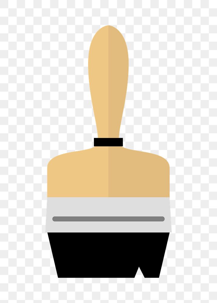 Paint brush png icon, transparent background