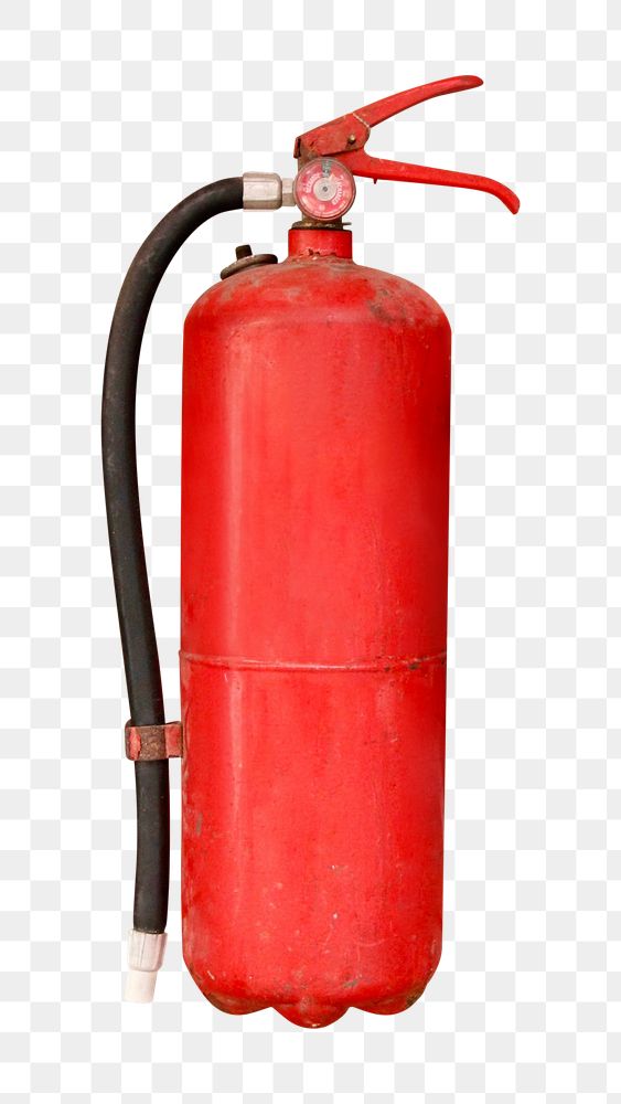 Fire extinguisher png, isolated object, transparent background