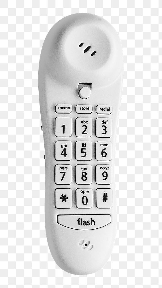 Cordless phone png, isolated object, transparent background