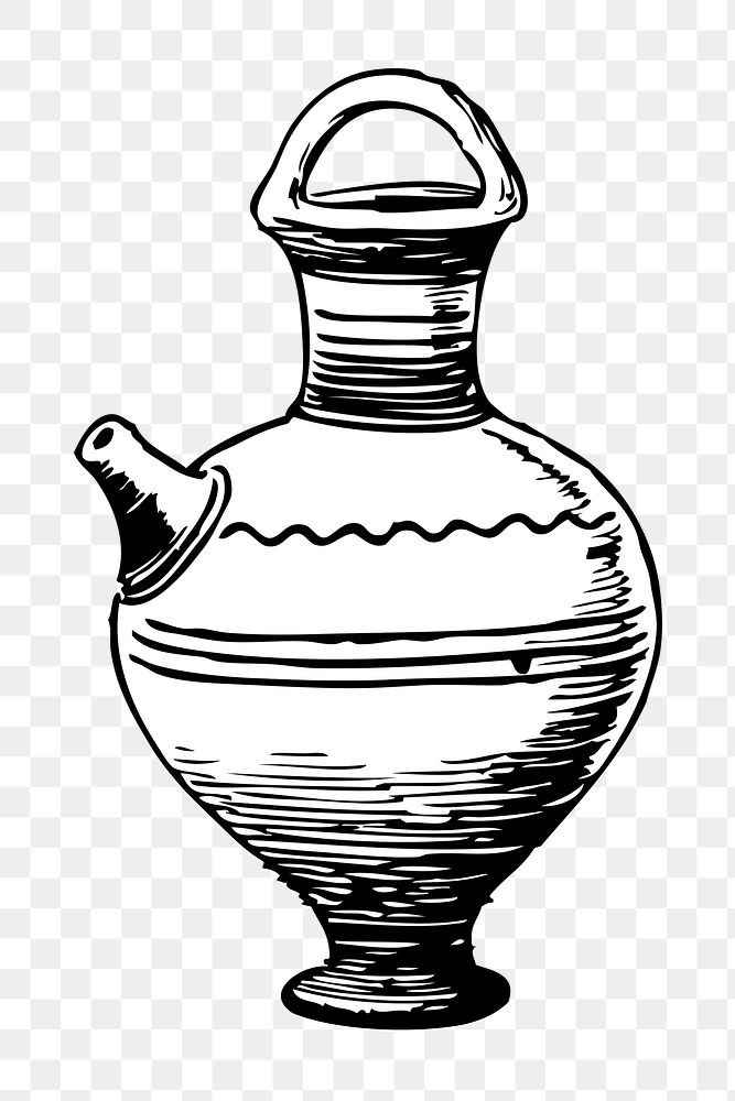 Jug png illustration, transparent background. Free public domain CC0 image.