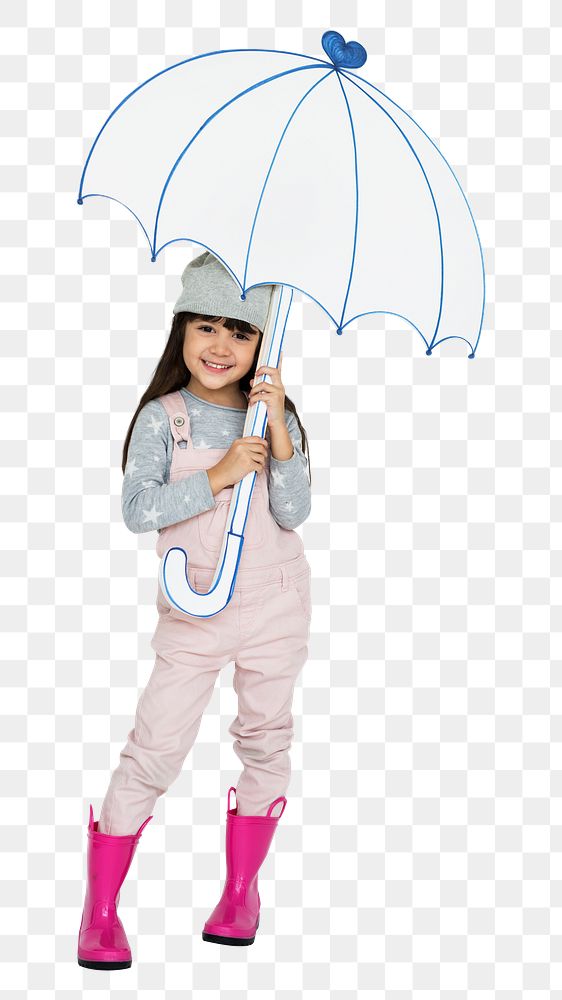 Umbrella girl png, transparent background