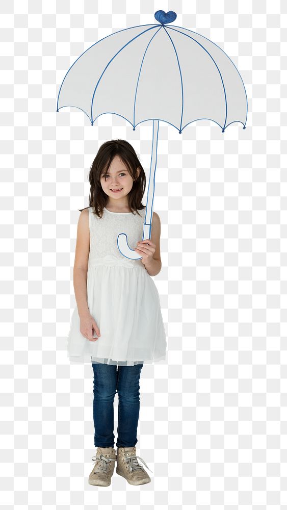 Umbrella girl png, transparent background