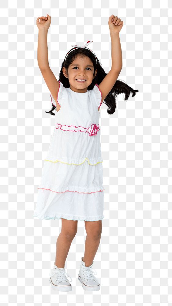 Cheerful girl png, transparent background