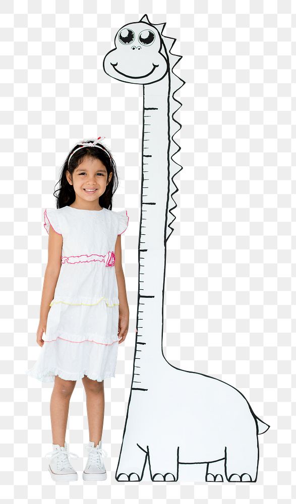 Child height scale png, transparent background