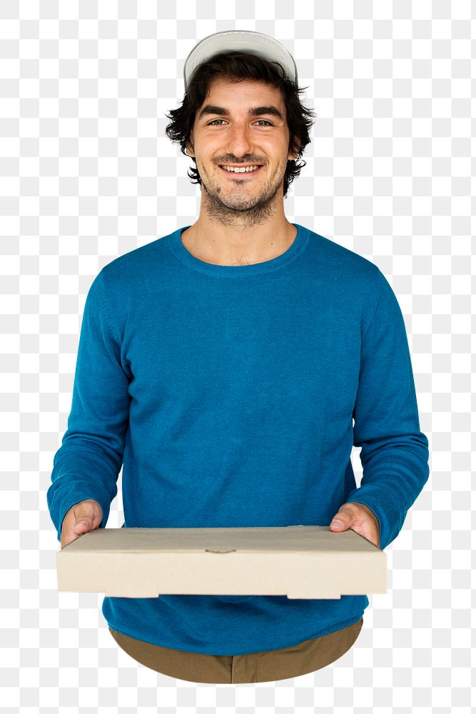 Pizza delivery png, transparent background