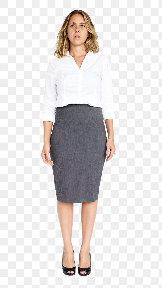 Business woman png, transparent background