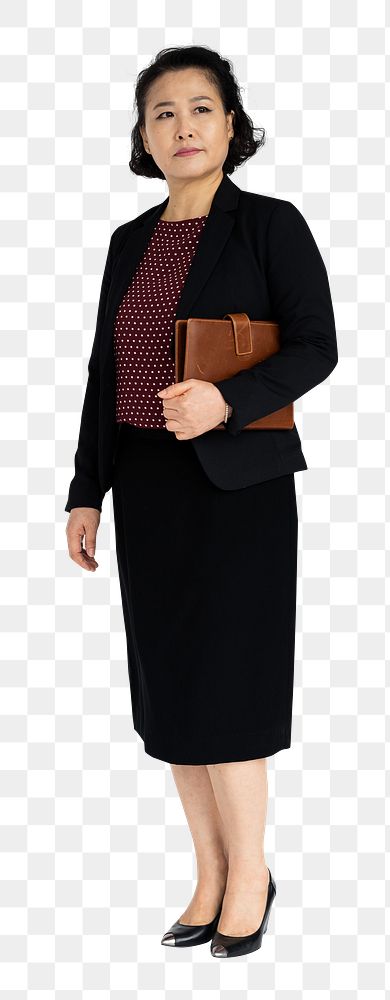 Asian business woman png, transparent background