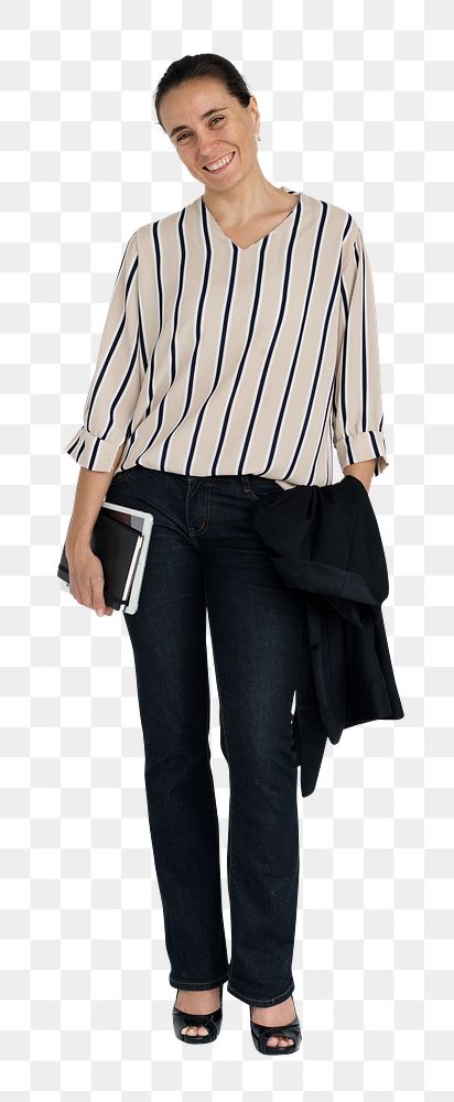Business woman png, transparent background