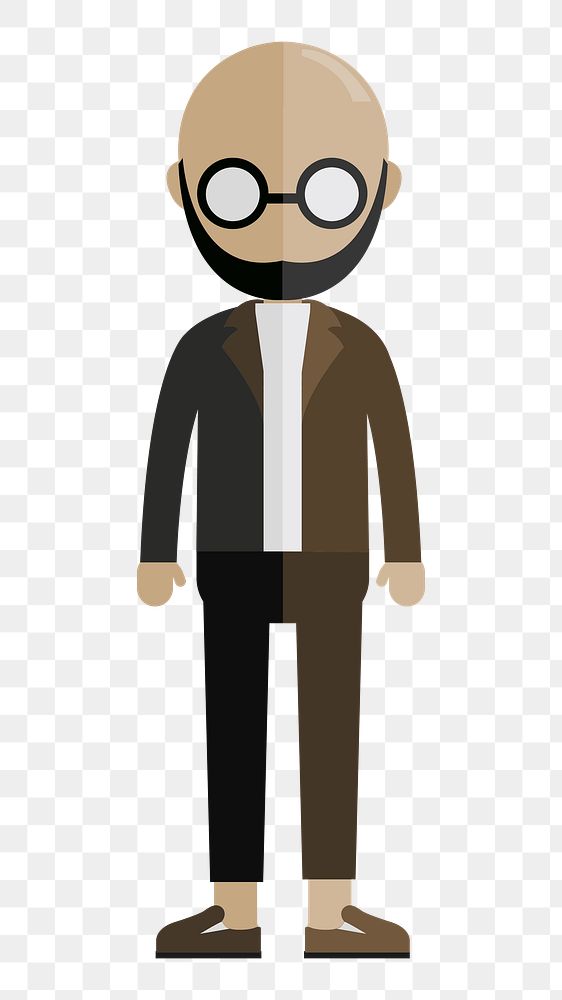 Man avatar   png sticker, transparent background