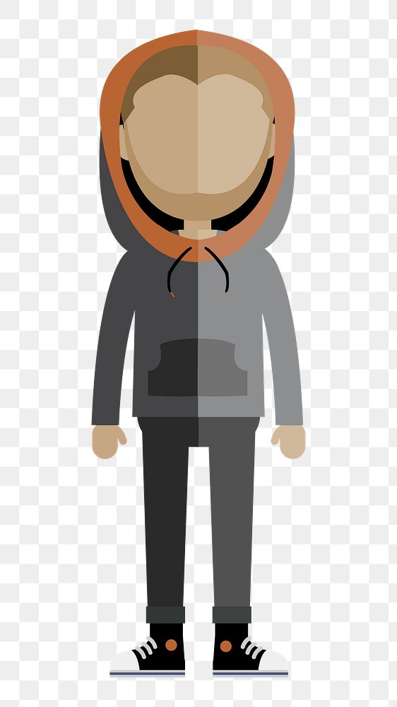 Man avatar   png sticker, transparent background