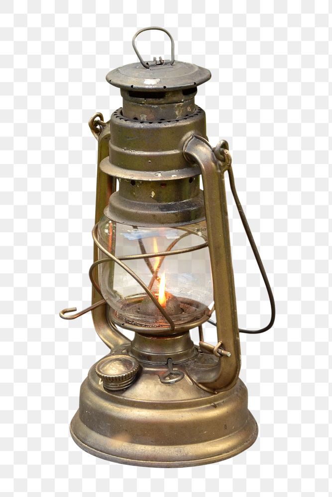 Png antique lantern, isolated image, transparent background