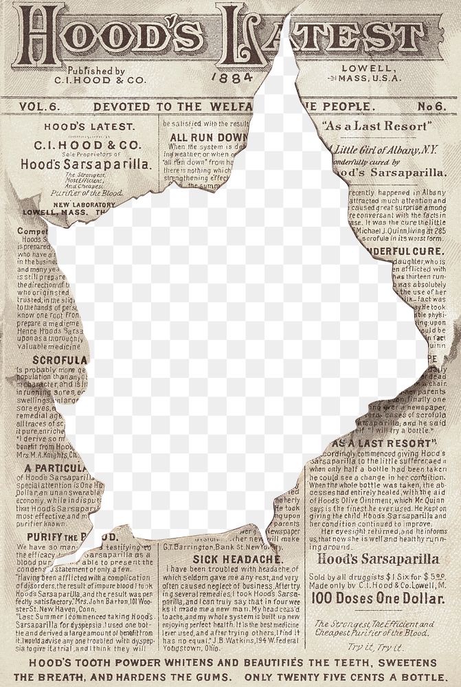 Ripped newspaper png, transparent background. Remixed by rawpixel. 
