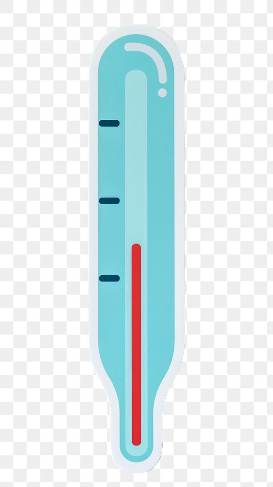 PNG Temperature measurement thermometer  sticker transparent background