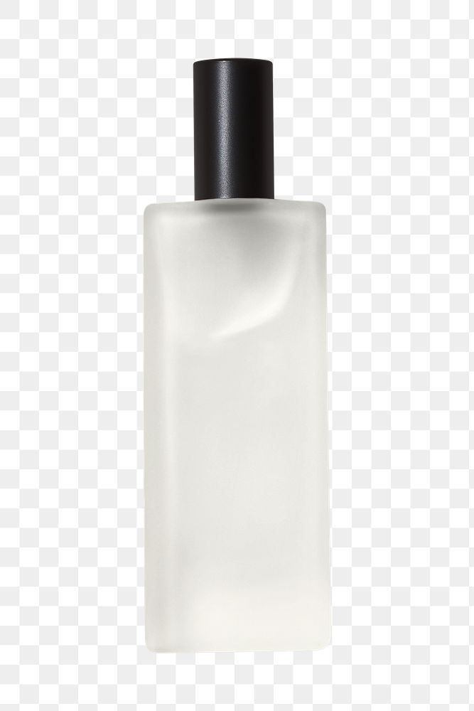 Glass bottle png beauty product, transparent background